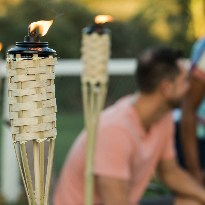 Luau Bamboo Torch Natural  - TIKI (LOCAL PICKUP ONLY)