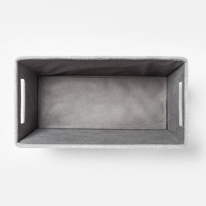 Small Fabric Tapered Bin Gray/White - Threshold™