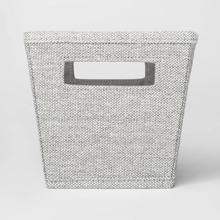 Small Fabric Tapered Bin Gray/White - Threshold™