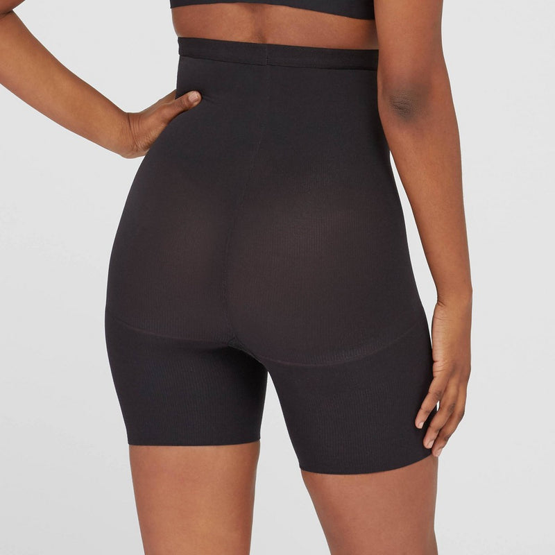 ASSETS by SPANX Women's High-Waist Mid-Thigh Super Control Shaper - Black 4