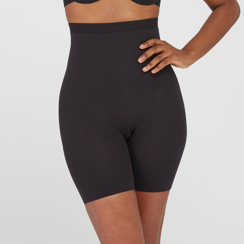 ASSETS by SPANX Women's High-Waist Mid-Thigh Super Control Shaper - Black 4