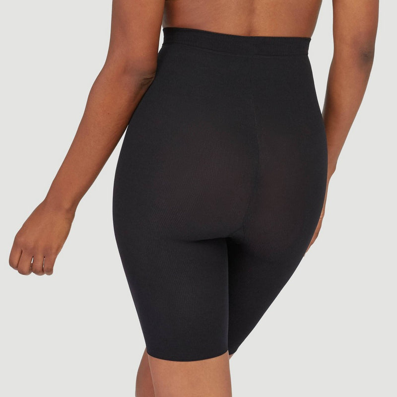 ASSETS by SPANX Women's High-Waist Mid-Thigh Super Control Shaper - Black 4