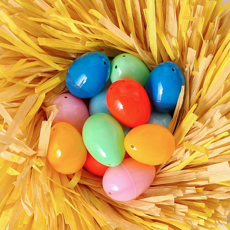 12ct Easter Plastic Eggs Mixed Colors - Spritz™