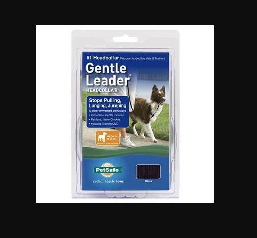 PetSafe Gentle Leader Headcollar Adjustable Dog Harness - M - Black