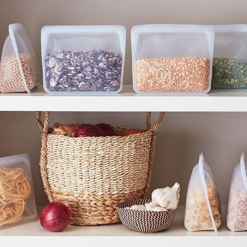 Stasher Reusable Food Storage Stand Up Bag - Clear