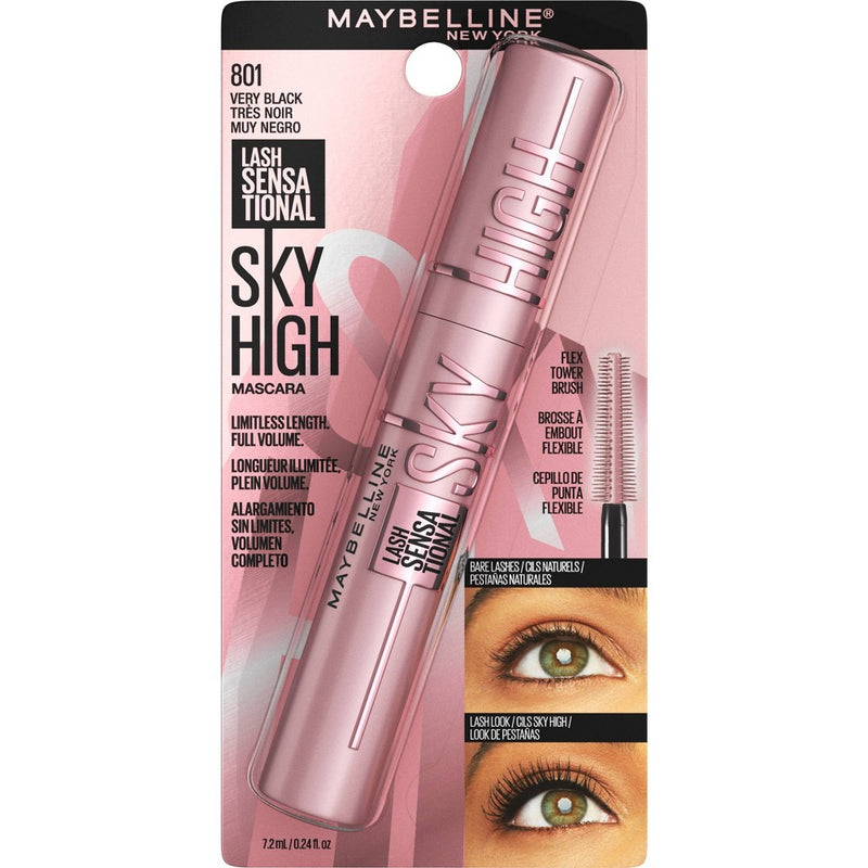 Maybelline Lash Sensational Sky High Mascara -801 Washable Very Black-0.24 fl oz