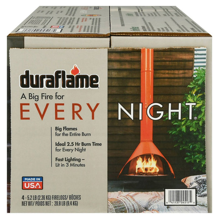 Duraflame 4pk 5.2lb Every Night Firelogs (LOCAL PICKUP ONLY)