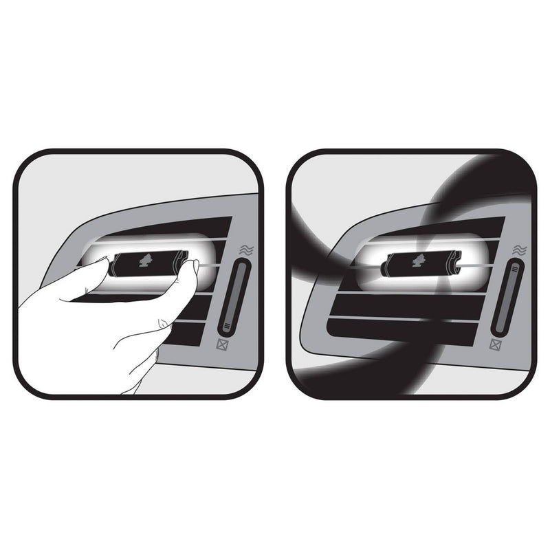 Little Trees 4pk Vent Wrap Black Ice Air Fresheners