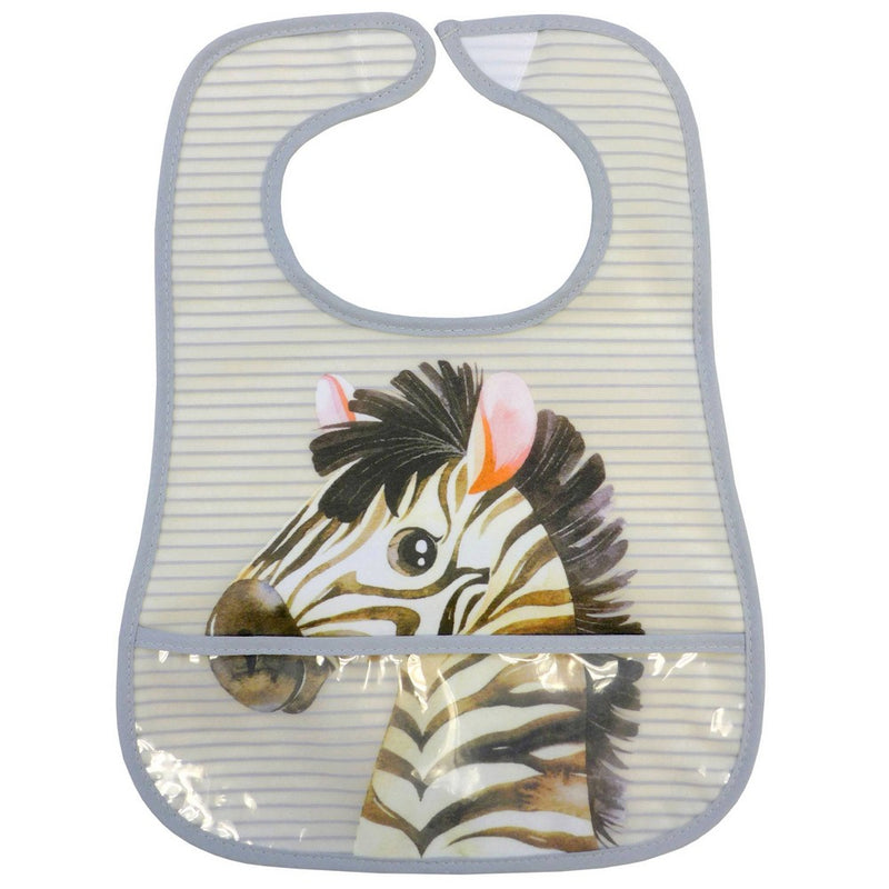Neat Solutions Toddler Bib Set Peva/Knit Terry - Neutral Safari - 3pk