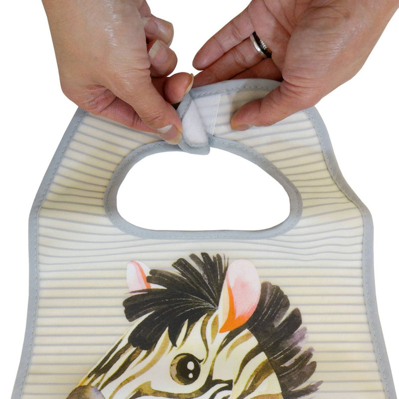 Neat Solutions Toddler Bib Set Peva/Knit Terry - Neutral Safari - 3pk