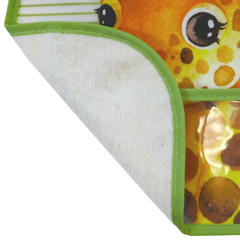 Neat Solutions Toddler Bib Set Peva/Knit Terry - Neutral Safari - 3pk
