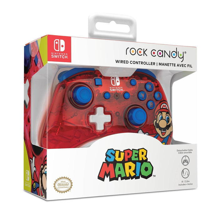 Rock Candy Wired Gaming Controller for Nintendo Switch - Super Mario