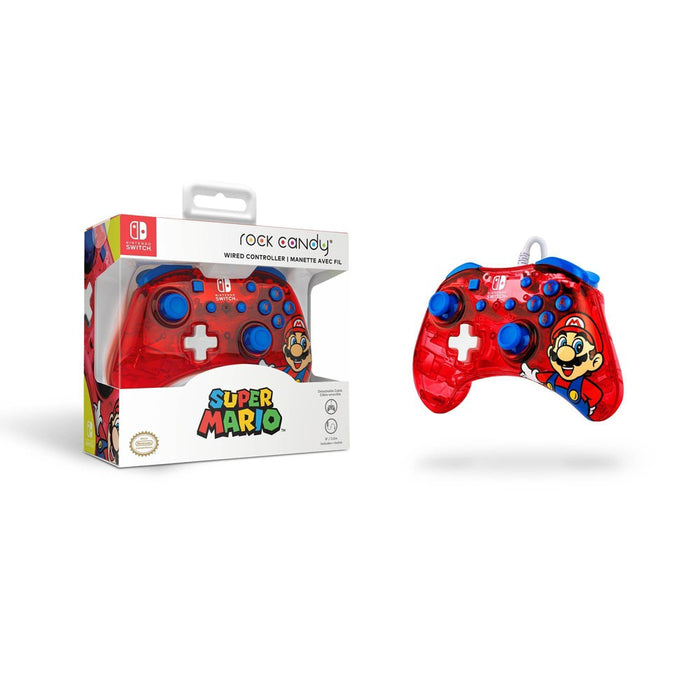 Rock Candy Wired Gaming Controller for Nintendo Switch - Super Mario