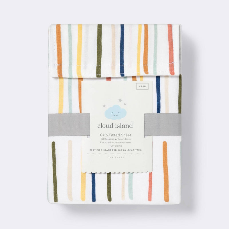 Fitted Crib Sheet Dashes - Cloud Island™