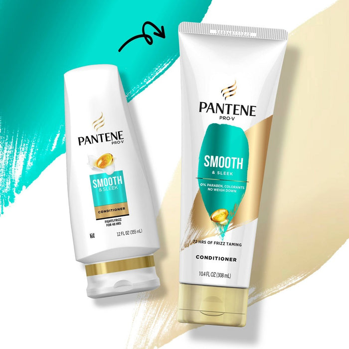 Pantene Smooth & Sleek Conditioner - 10.4 fl oz