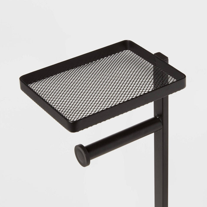Functional Toilet Paper Holder Matte Black - Brightroom™