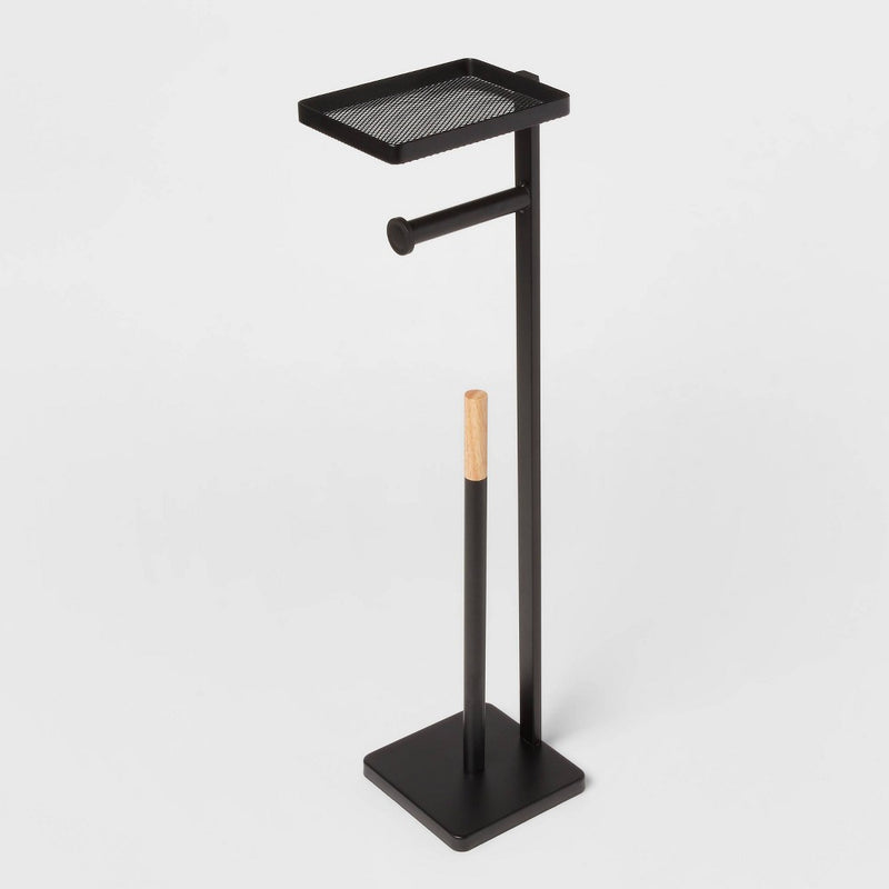 Functional Toilet Paper Holder Matte Black - Brightroom™ (LOCAL PICKUP ONLY)