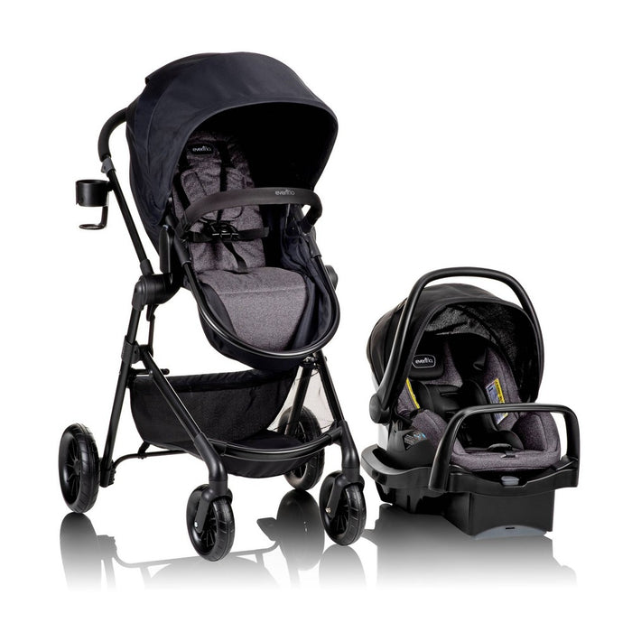 Evenflo Pivot Modular Travel System with Stroller & SafeMax Infant Car Seat - Casual Gray (LOCAL PICKUP ONLY)
