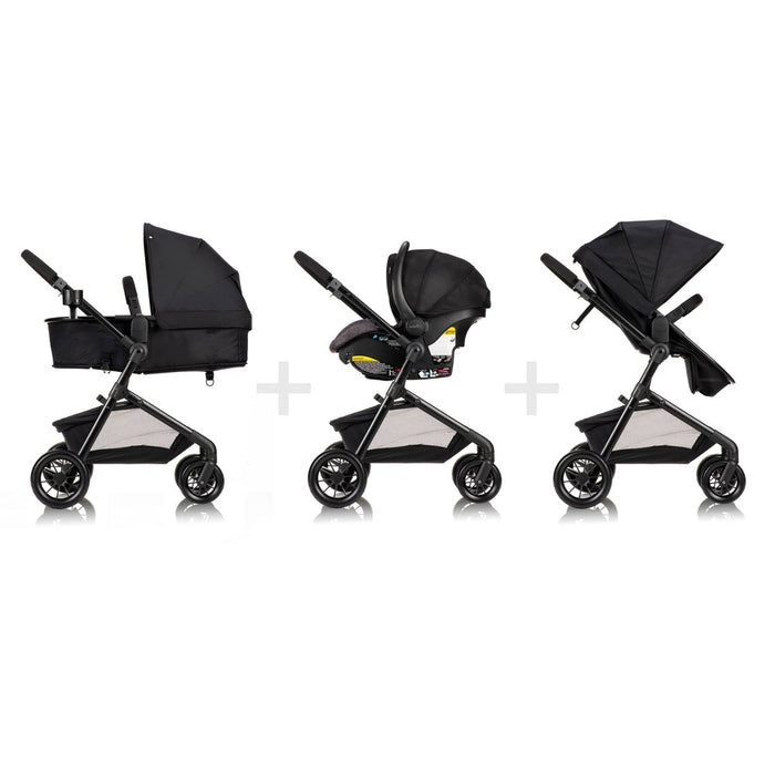 Evenflo Pivot Modular Travel System with Stroller & SafeMax Infant Car Seat - Casual Gray (LOCAL PICKUP ONLY)