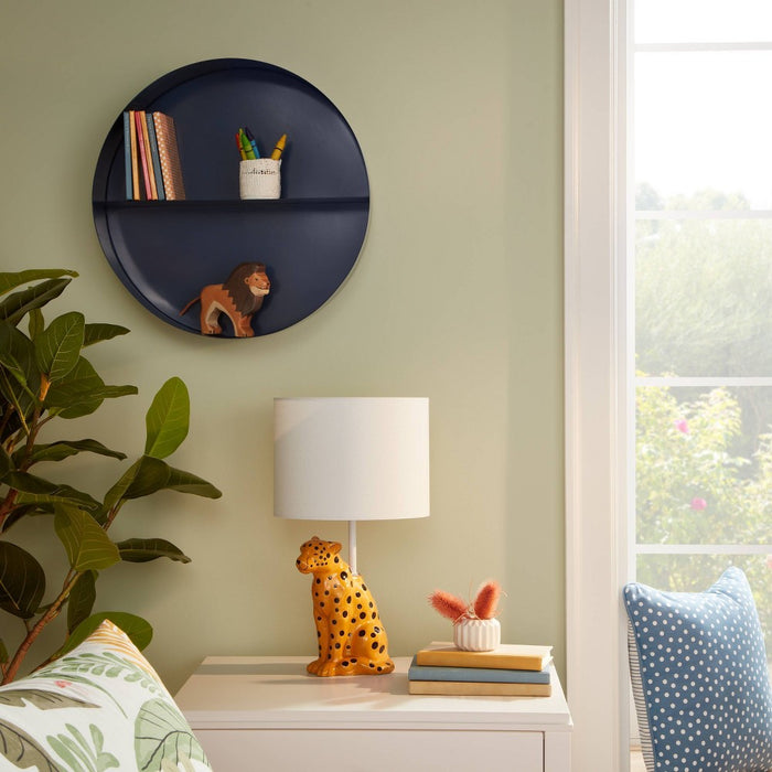 Metal Round Shelf Navy - Pillowfort™