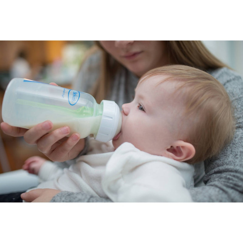 Dr. Brown's Options+ Wide-Neck Anti-Colic Glass Baby Bottle - 5oz/2pk