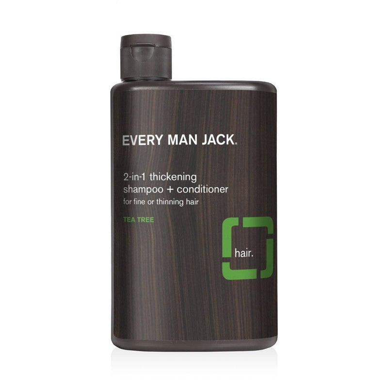 Every Man Jack Men's 2-in-1 Thickening Shampoo and Conditioner with Coconut, Aloe, and Tea Tree Oil - 13.5 fl oz