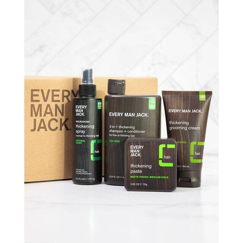Every Man Jack Men's 2-in-1 Thickening Shampoo and Conditioner with Coconut, Aloe, and Tea Tree Oil - 13.5 fl oz