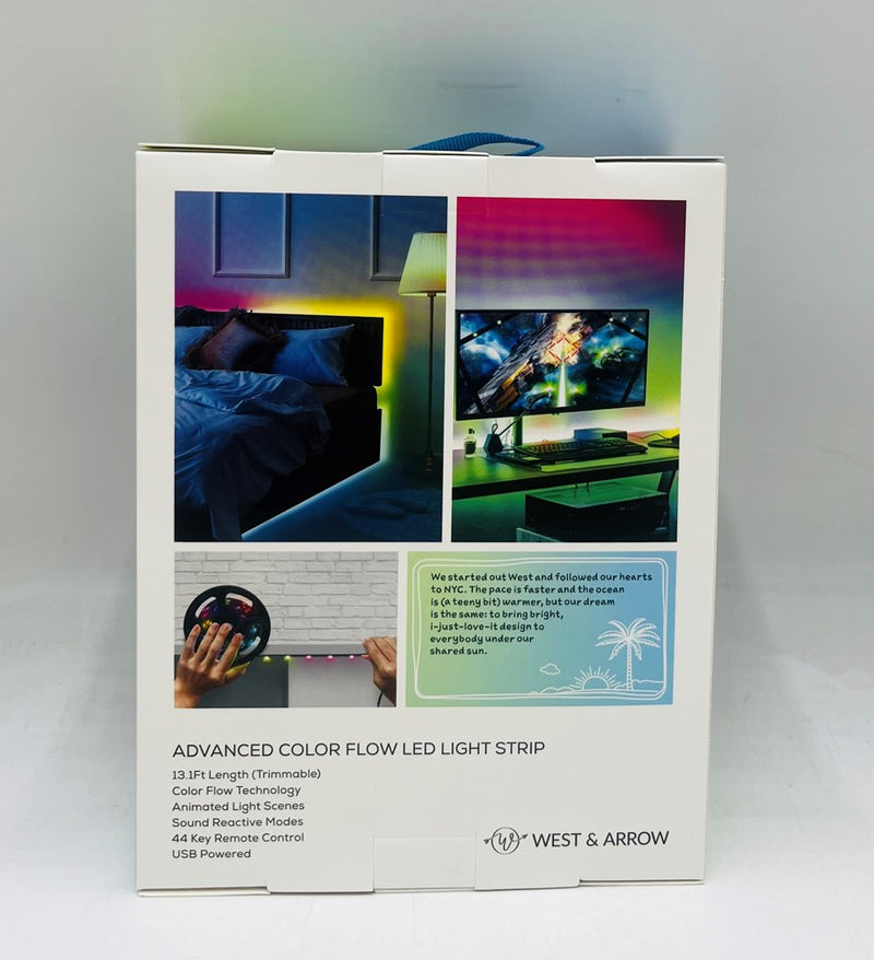 9.8' LED Flexible RGB Strip Lights - West & Arrow
