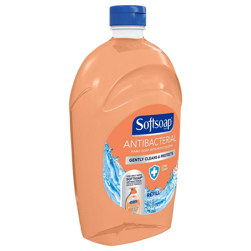 Softsoap Antibacterial Liquid Hand Soap Refill - Crisp Clean - 50 fl oz