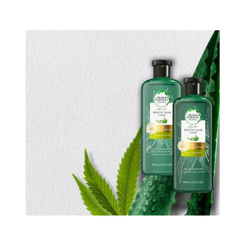Herbal Essences bio:renew Hemp + Potent Aloe Sulfate Free Shampoo Frizz Control - 13.5 fl oz