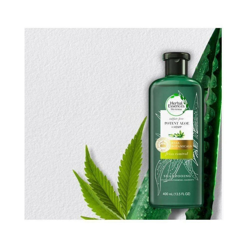 Herbal Essences bio:renew Hemp + Potent Aloe Sulfate Free Shampoo Frizz Control - 13.5 fl oz