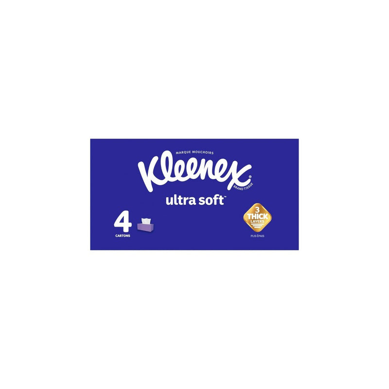Kleenex Ultra Facial Tissue Box - 4pk/120ct