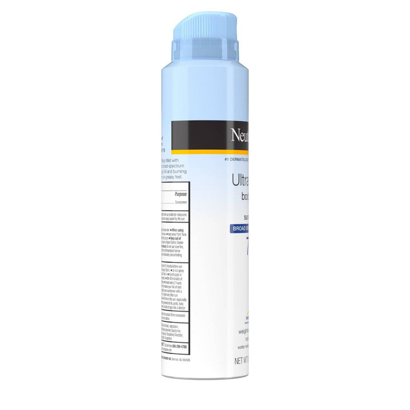 Neutrogena Ultra Sheer Sunscreen Spray - SPF 70 - 5oz EXP: 09/2026