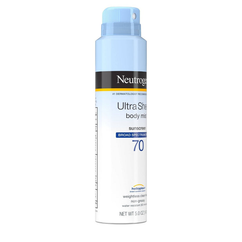 Neutrogena Ultra Sheer Sunscreen Spray - SPF 70 - 5oz EXP: 09/2026