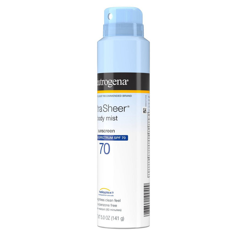 Neutrogena Ultra Sheer Sunscreen Spray - SPF 70 - 5oz EXP: 09/2026
