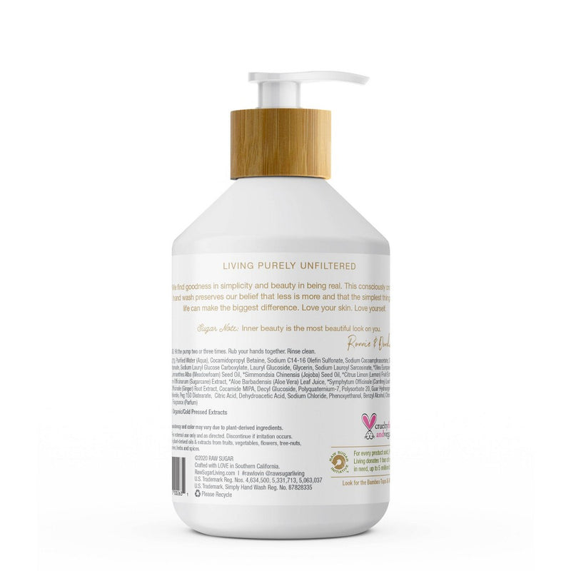 Raw Sugar  Simply Hand Wash Lemon Sugar - 16.9 fl oz