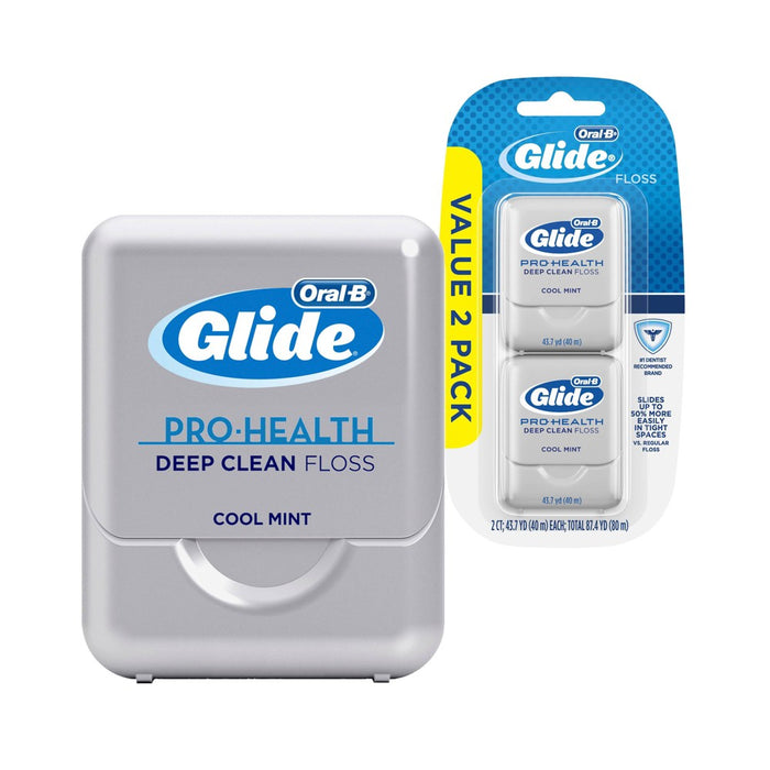 Oral-B Glide Pro-Health Deep Clean Dental Floss Cool Mint - 2pk