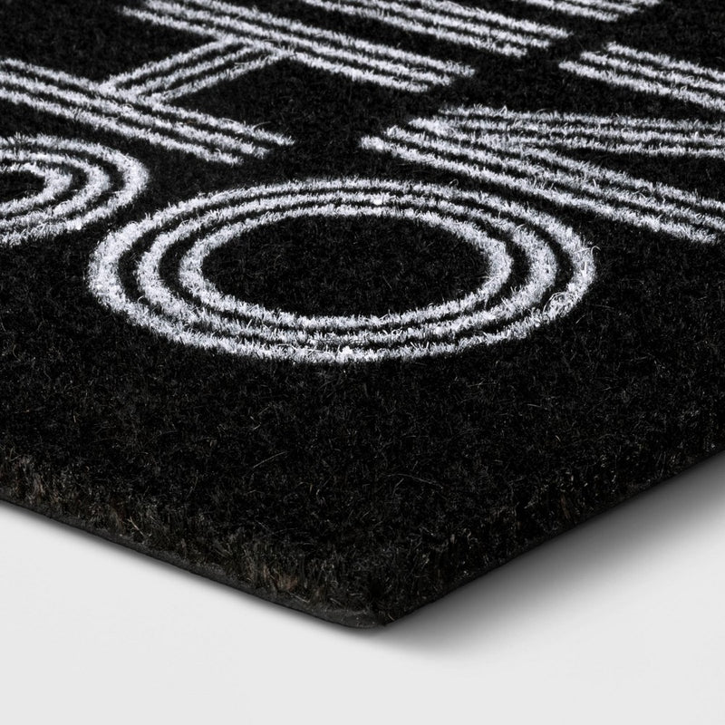 1'6"x2'6" Shine on Doormat Black - Room Essentials™ (LOCAL PICKUP ONLY)