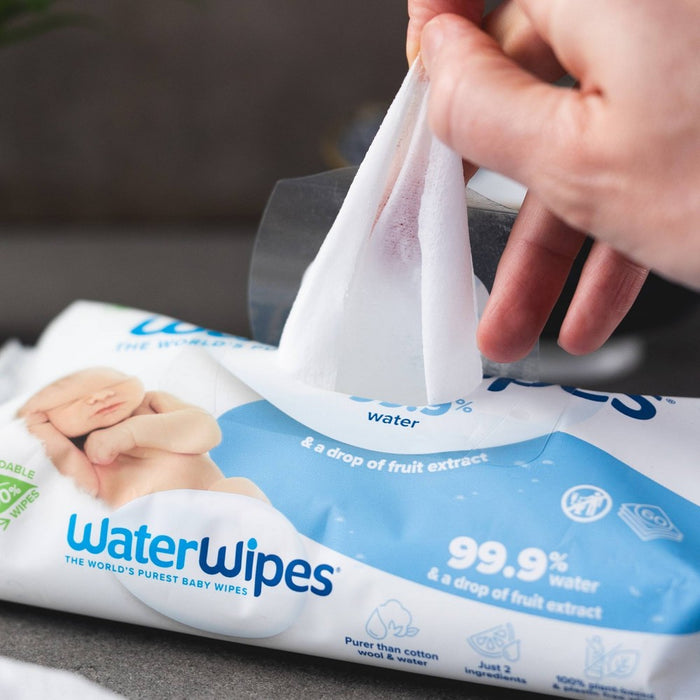WaterWipes Unscented Baby Wipes - 60ct