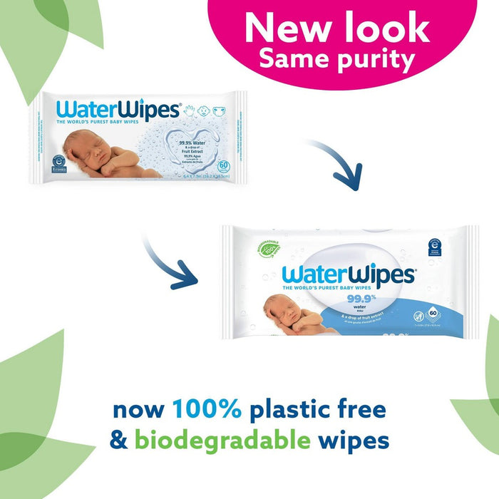 WaterWipes Unscented Baby Wipes - 60ct