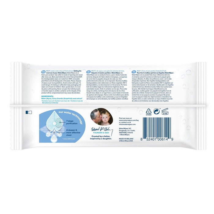 WaterWipes Unscented Baby Wipes - 60ct