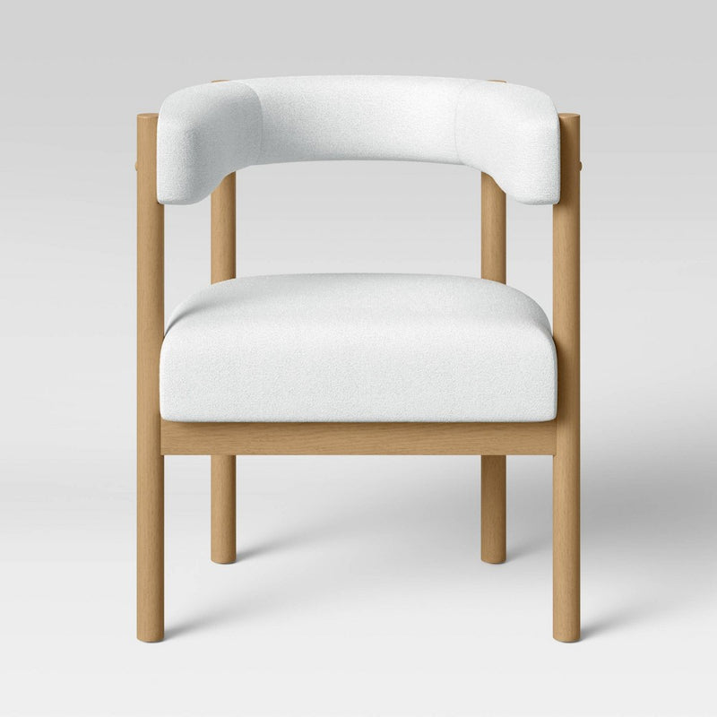 Kenova Upholstered Dining Chair with Wood Dowel Legs Cream - Threshold™ (LOCAL PICKUP ONLY)