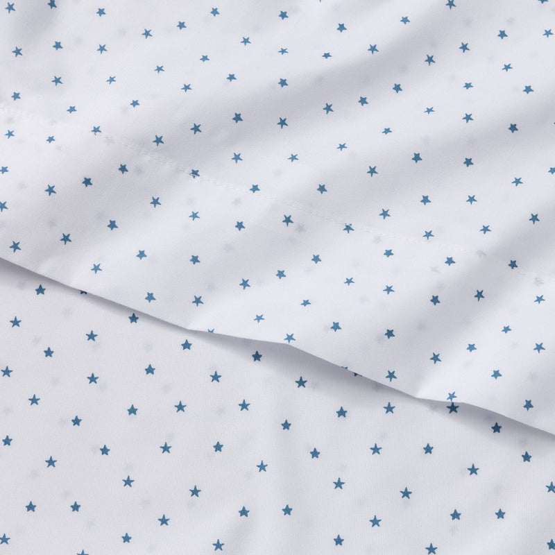 Full Micro Star Flat Sheet Separates Blue - Pillowfort™