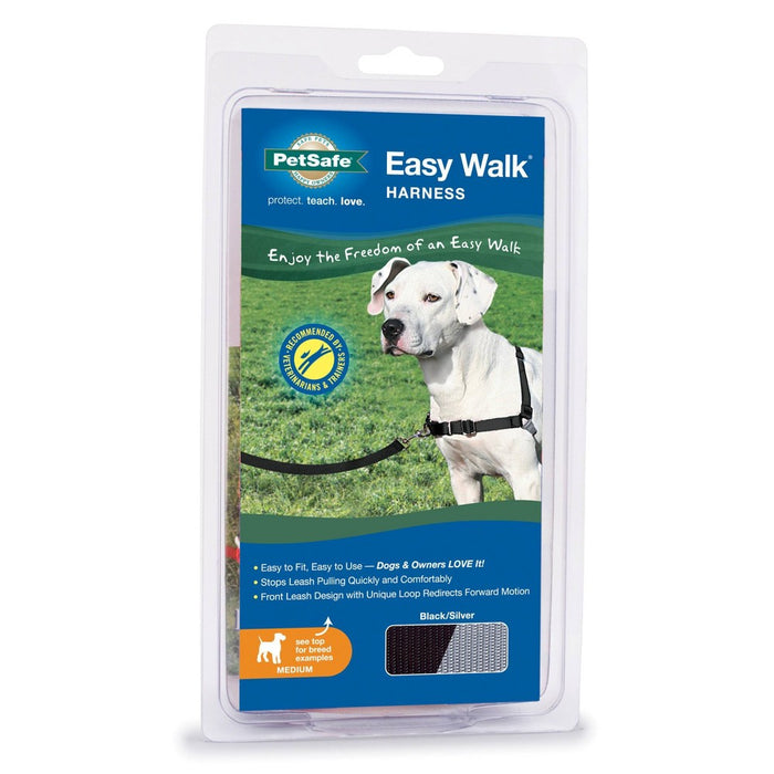 PetSafe Easy Walk Adjustable Dog Harness - M - Black