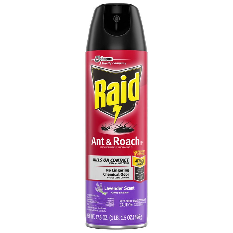 Raid Ant and Roach Killer Lavender Scent - 17.5oz
