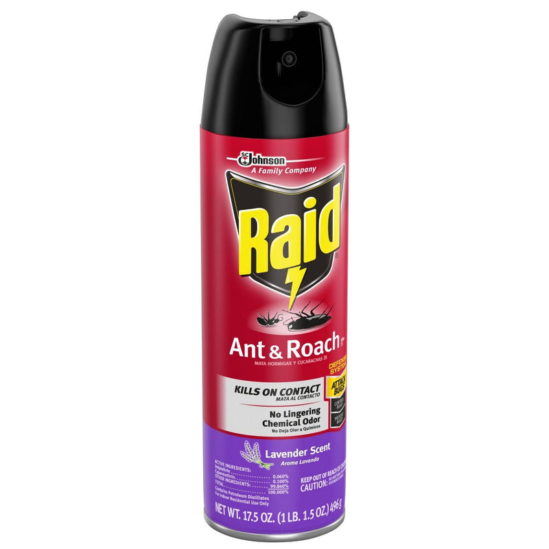 Raid Ant and Roach Killer Lavender Scent - 17.5oz