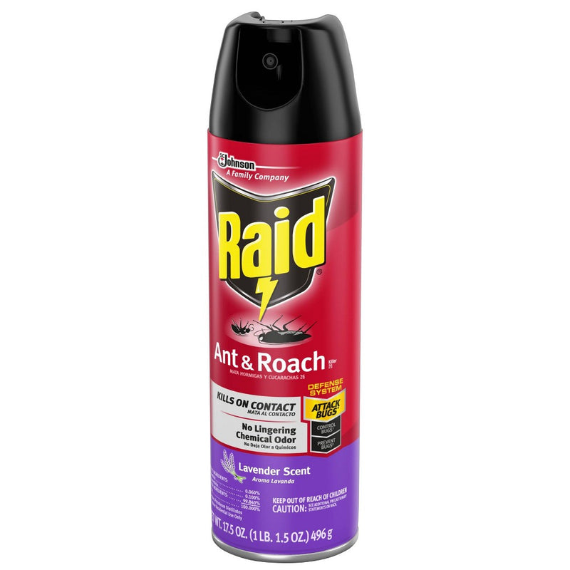 Raid Ant and Roach Killer Lavender Scent - 17.5oz