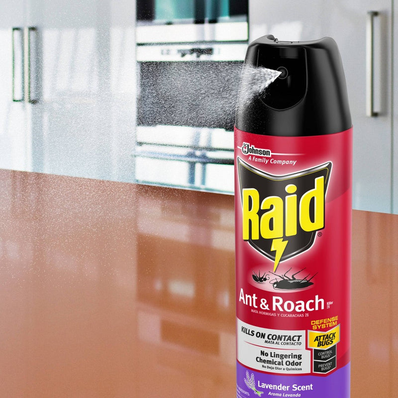 Raid Ant and Roach Killer Lavender Scent - 17.5oz