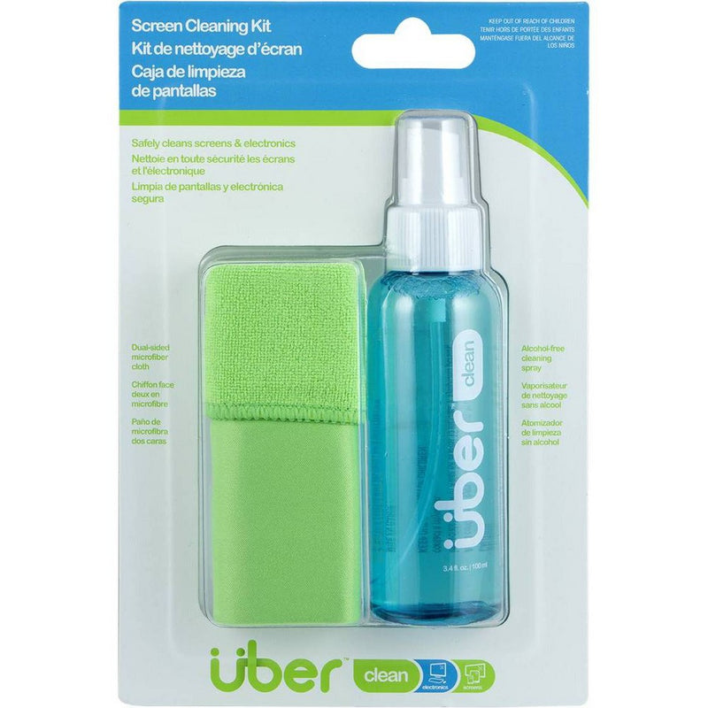 Uber Screen Cleaning Kit 100ml with Dual Micro Fiber Cleaning Cloth