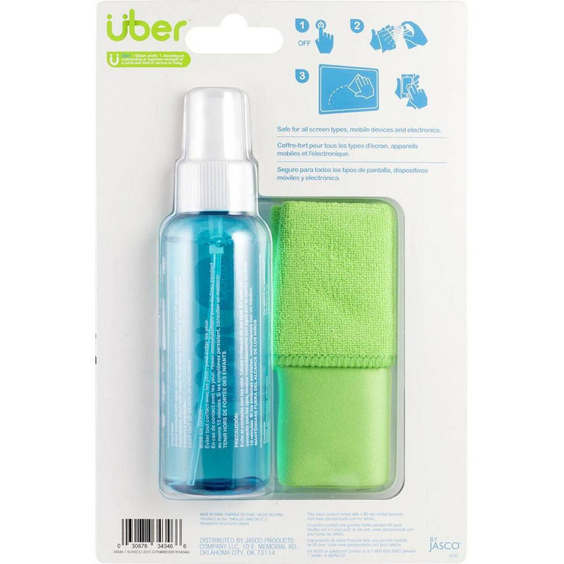 Uber Screen Cleaning Kit 100ml with Dual Micro Fiber Cleaning Cloth